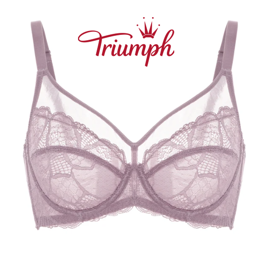 Triumph –Dámská průsvitná podprsenka s úplným zakrytím (bez podšívky s kosticí)[75A-115E]